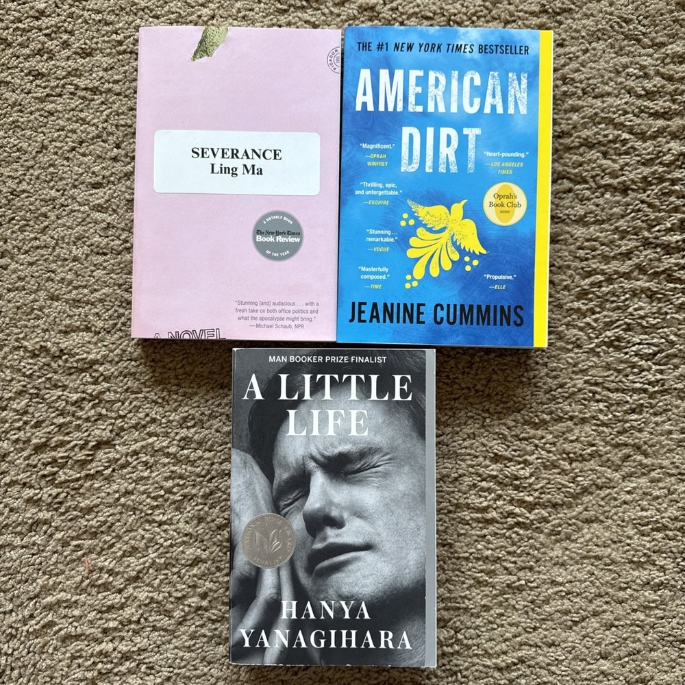 Book Bundle of 3 Literary Fiction A Little Life, Severance & American Dirt